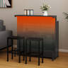 YITAHOME Mini Home Bar Unit With Music Sensing LED Light, Liquor Wine